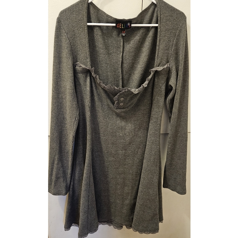 Delia's grey thermal dress SAMPLE - 1x